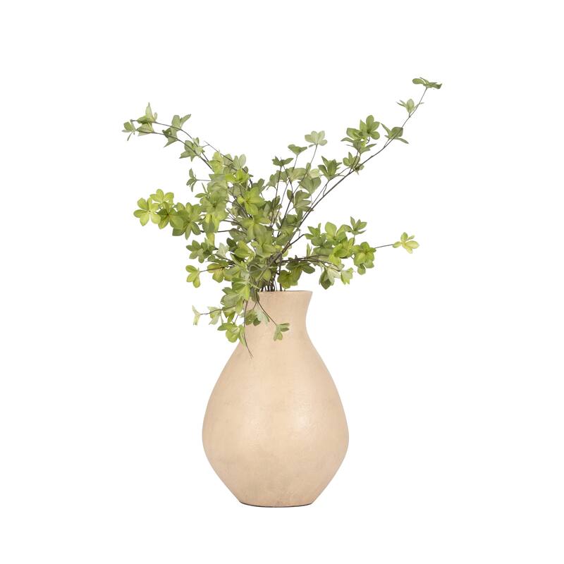 Sagebrook Home Terracotta, 19" Unique Vase, Round, Textured, Serenity/Mysterious, Ideal gift