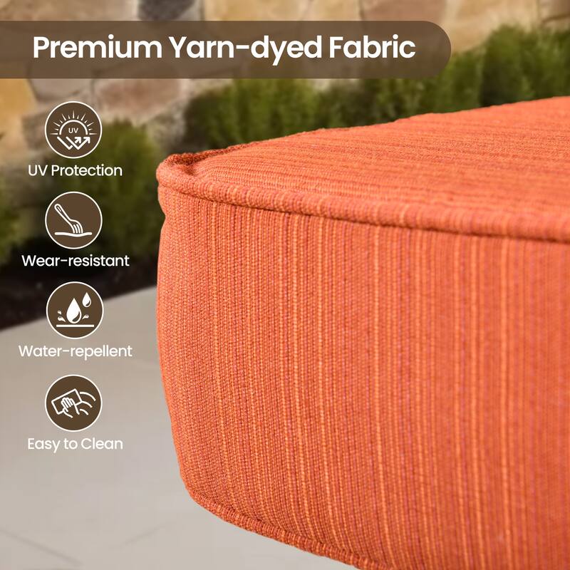 XIZZI 8-Piece Outdoor Wicker Furniture Sectional Swivel Chairs Set