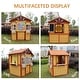 preview thumbnail 7 of 6, Outdoor Playhouse for Kids Wooden Cottage with Working Doors Windows