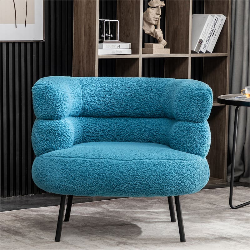 XINMICS Modern Accent Chair Upholstered Armchair for Living Room, Bedroom