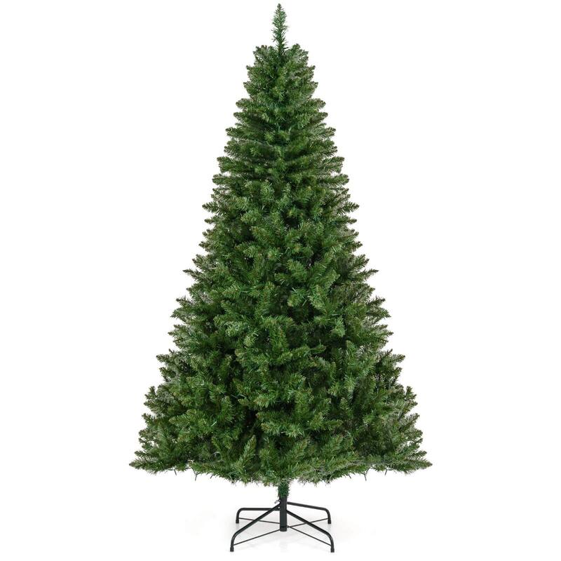 Costway 5/6/7 FT Artificial Christmas Tree with 510/814/990 Branch - See Details - Green