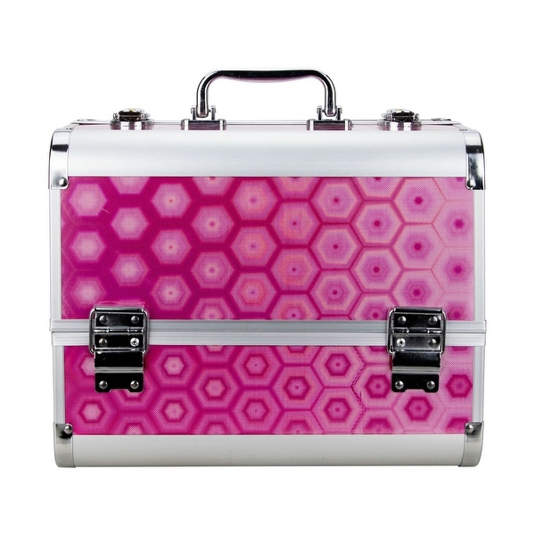 pink makeup train case
