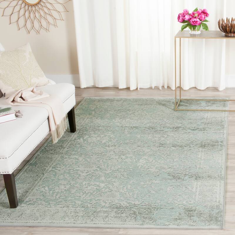 SAFAVIEH Paradise Anfisa Modern Viscose Rug - 8' x 11'2" - Stone/Cream