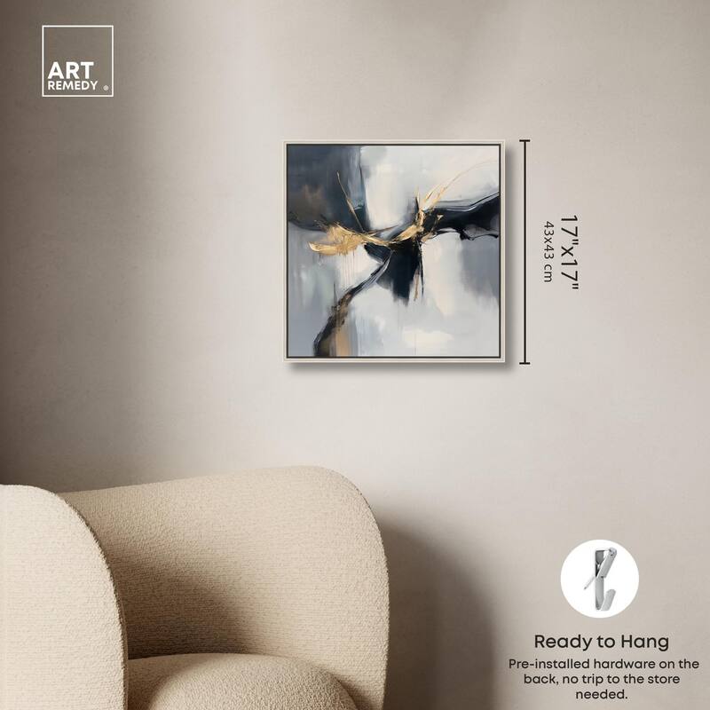 Golden Fissure I Canvas by Art Remedy