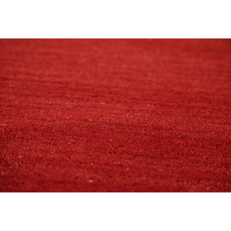Hand Knotted Oriental 100% Wool Carpet Tribal Tribal Red Gabbeh Area Rug - 11' 3'' X 8' 5''
