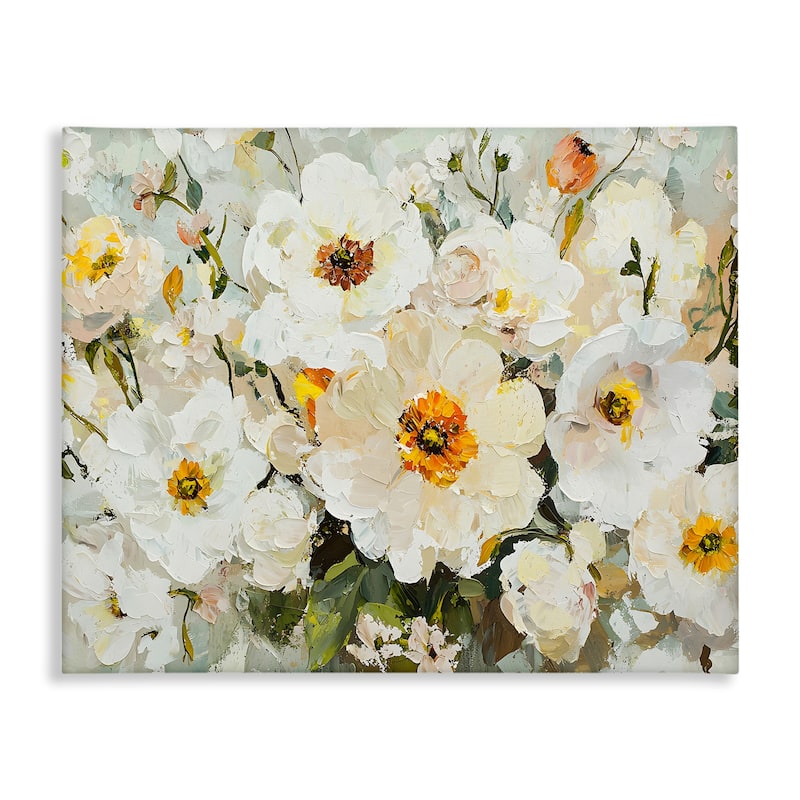 Stupell Porcelain Flowers Bundle Canvas Wall Art Design By Franklyn Gregory - 30 x 24
