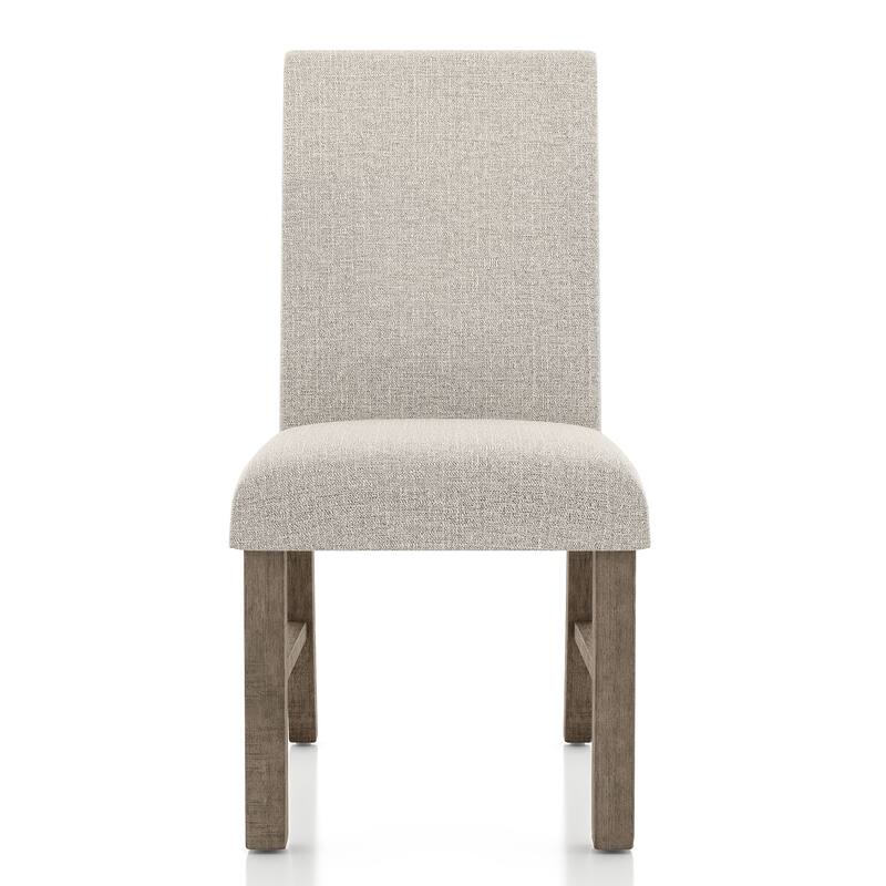 Furniture of America Jusk Rustic Grey Wood 5-Piece Dining Table Set