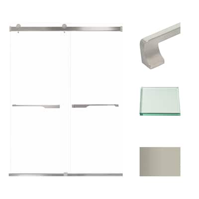 Transolid BRP608008C-J 80" High x 60" Wide Bypass Frameless Shower