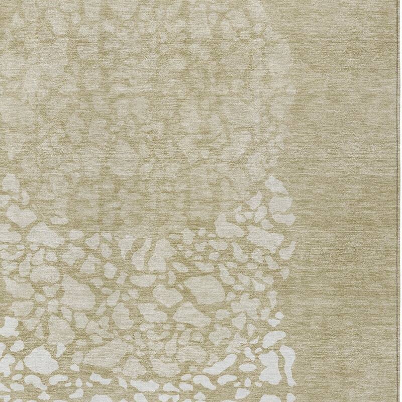 HomeRoots Abstract Transitional Rectangle Outdoor Rug