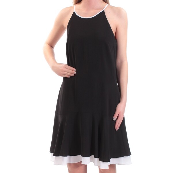 women's black spaghetti strap dress