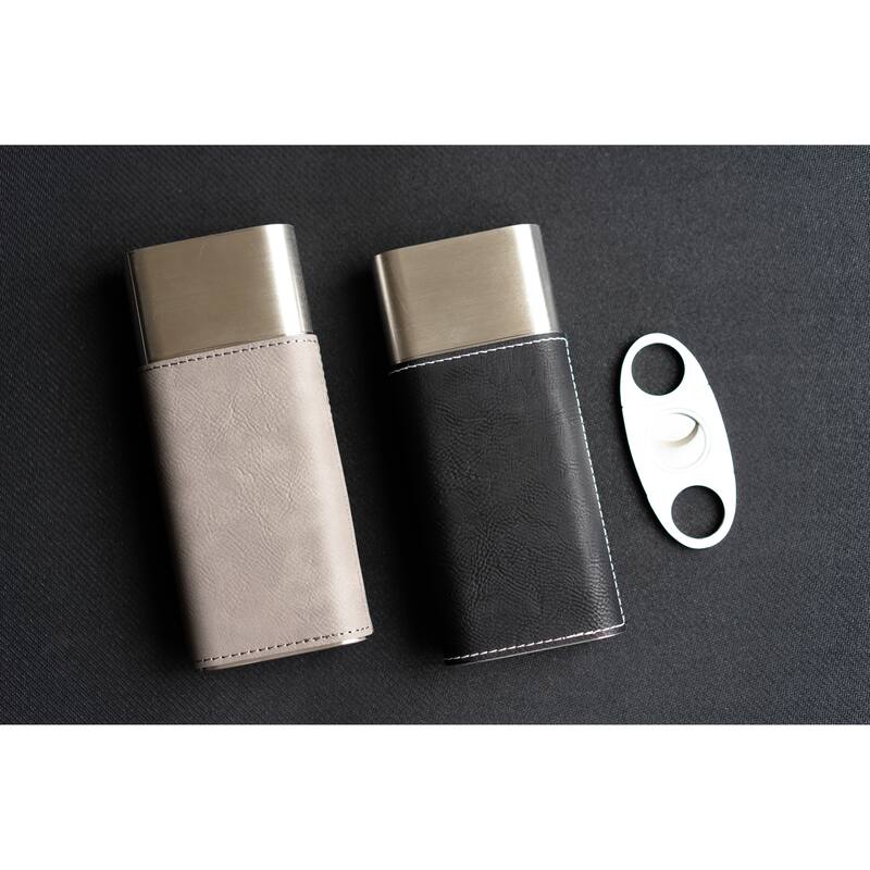 Cigar Holder Case, Cigar Cutter Included