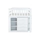 preview thumbnail 17 of 18, Twin Loft Bed with Storage Cabinet, Drawer and Shelf Cabinet and Pulling-Out Desk,Safety Guardrail,Ladder
