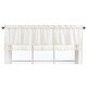 preview thumbnail 1 of 2, Boho Desert Sun Collection Window Curtain Valance - Ivory Beige Off White Cream Bohemian Tassles Fringe Macrame Cotton Neutral