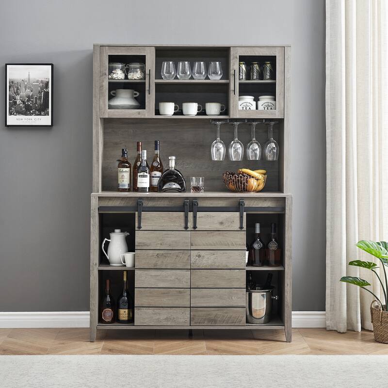 Kitchen Hutch Cabinet with Storage