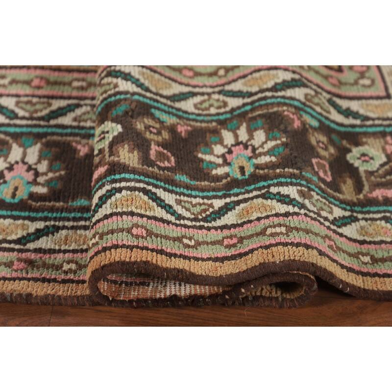 Hamedan Persian Vintage Rug Hand-Knotted Wool Carpet - 7'2"x 10'2"