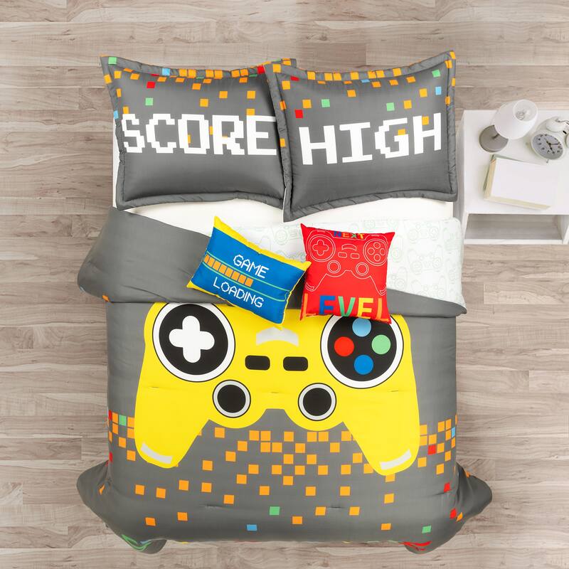 Lush Decor Video Games Reversible Oversized Comforter Set