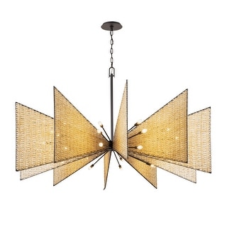 Varaluz Machina Chandelier - Matte Black/Sulihiya