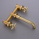 preview thumbnail 5 of 9, BATHLET Wall Mount Double Knob Handle Bathroom Sink Faucet