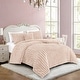 preview thumbnail 5 of 28, Oliver Fury Luxury Comforter Set Oversized King - blush