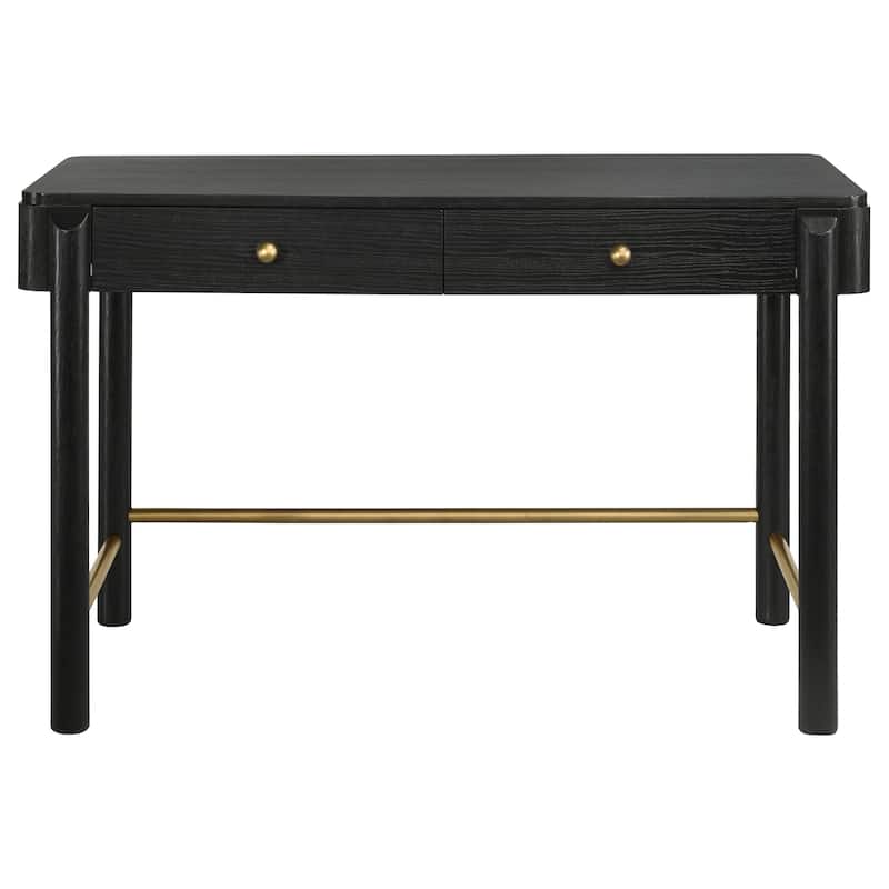 Arini 2-drawer Vanity Desk Makeup Table Black - 48.00" X 26.25" X30.00"
