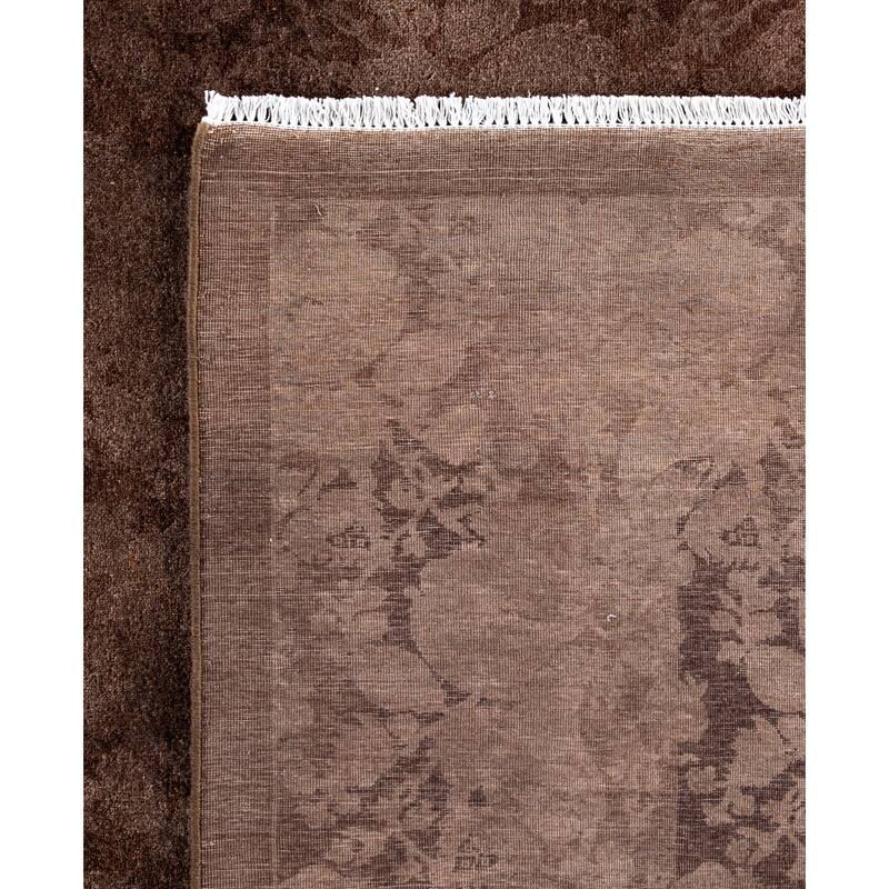 Overdyed One-of-a-Kind Hand-Knotted Square Area Rug - Beige - 12' 1" x 12' 3"