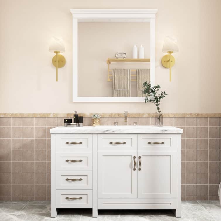 Acroma 1-light Modern Glam Gold Wall Sconce Bathroom Wallchiere