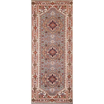 Heriz Serapi Oriental Runner Rug Handmade Wool Carpet - 2'8"x 7'11"
