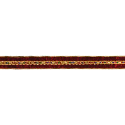Red and Gold Ribbon 1.5" x 10 yds.