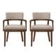 preview thumbnail 3 of 24, Christopher Knight Home - Mid-Century Modern Boucle Upholstered Dining Chair Set with Wood Frame - Set of 2