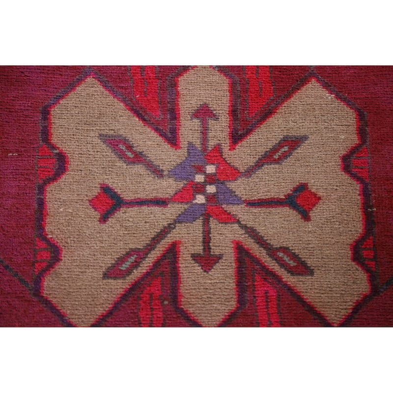 Hand Knotted Oriental 100% Wool Carpet Traditional Tribal Multi-Colored Ardebil Runner Rug - 10' 8'' X 3' 11''