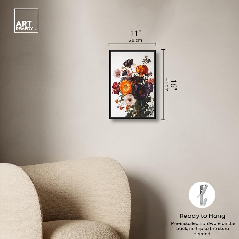 Regal Rose Riot I Canvas by Art Remedy