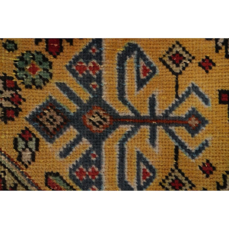 Hand Knotted Oriental 100% Wool Carpet Traditional Floral Red Tabriz Area Rug - 9' 3'' X 6' 9''