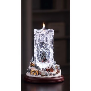 Diamond Cut Candle Christmas Village Decoration - 11.25"