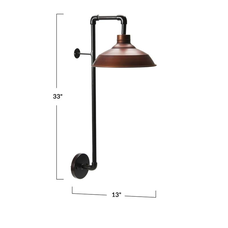 Metal Wall Sconce with Shade