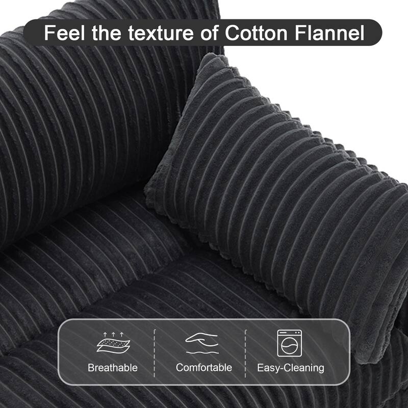 Plush Faux Fur Accent Sofa Chair