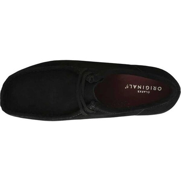 clarks originals wallabee black suede