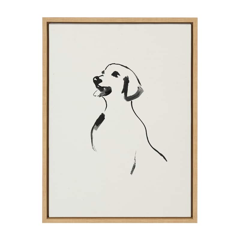 Kate and Laurel Sylvie 1056 Retriever Framed Canvas by Teju Reval of SnazzyHues