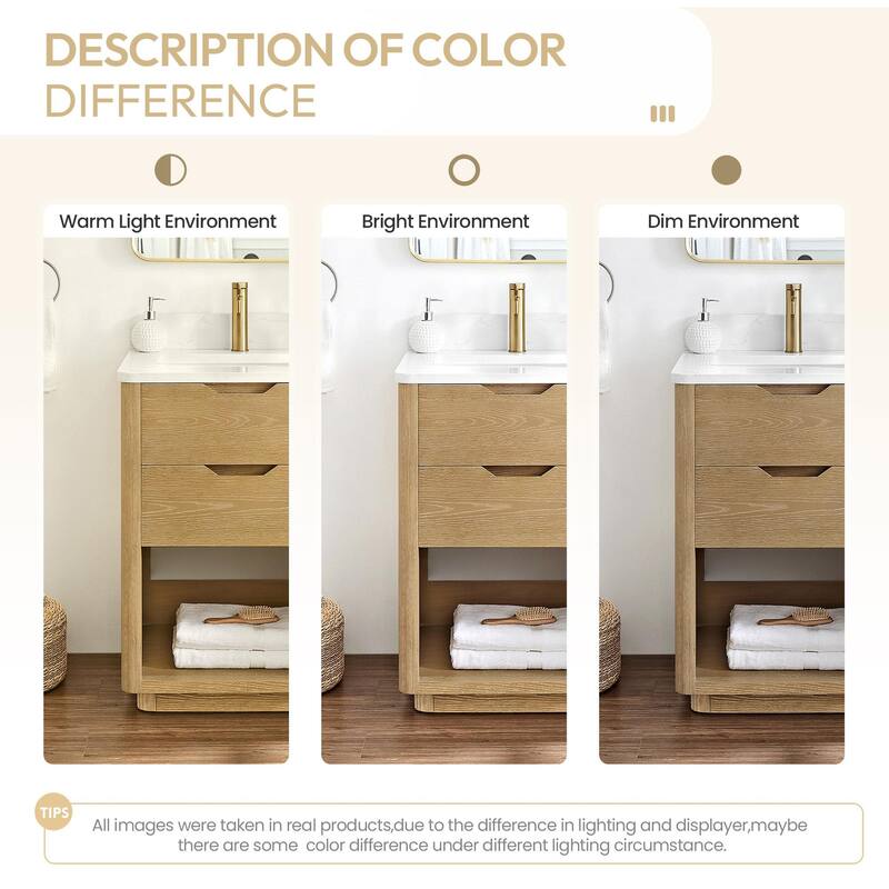 Miseno MV-HARB36-GW Harbin 36" Free Standing Single Basin Vanity Set