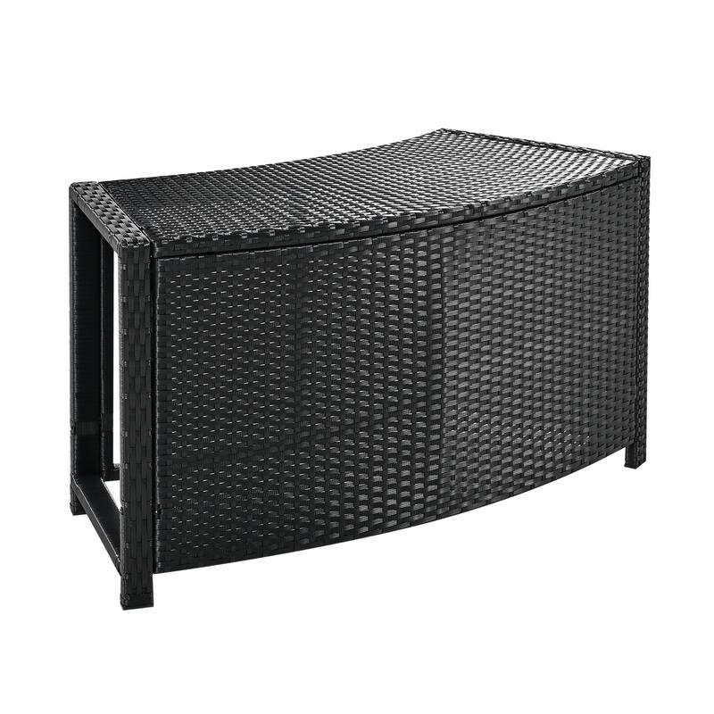 Patio Rattan Sofa Set with Storage Spaces