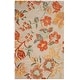 preview thumbnail 10 of 10, SAFAVIEH Handmade Blossom Roseanna Modern Floral Wool Rug 5' x 8' - Grey/Red - Rectangle