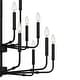 preview thumbnail 4 of 6, Abner 18-Light Matte Black Chandelier