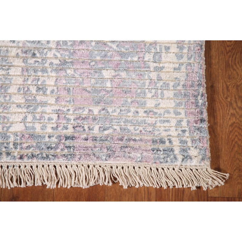 Moder / Abstract Accent Rug Handmade Wool Carpet - 3'11"x 5'10"