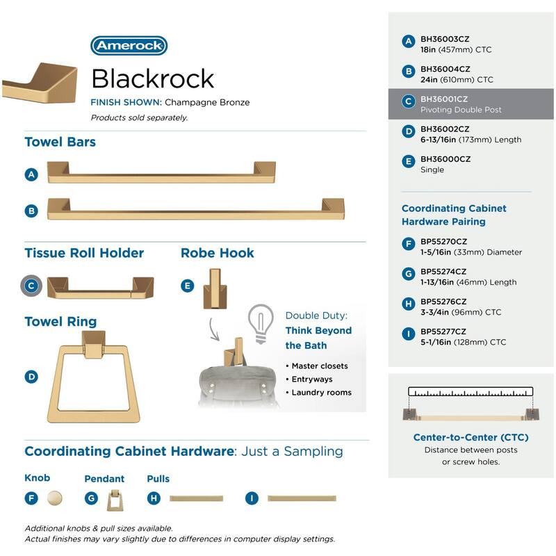 Amerock Blackrock Wall Mounted Pivoting Toilet Paper Holder