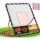 preview thumbnail 8 of 11, Zealfeel 4 x 4.5 ft Baseball Rebounder Steel Pitch Back Net with 2 Strike Zones and Bag 5-Angle