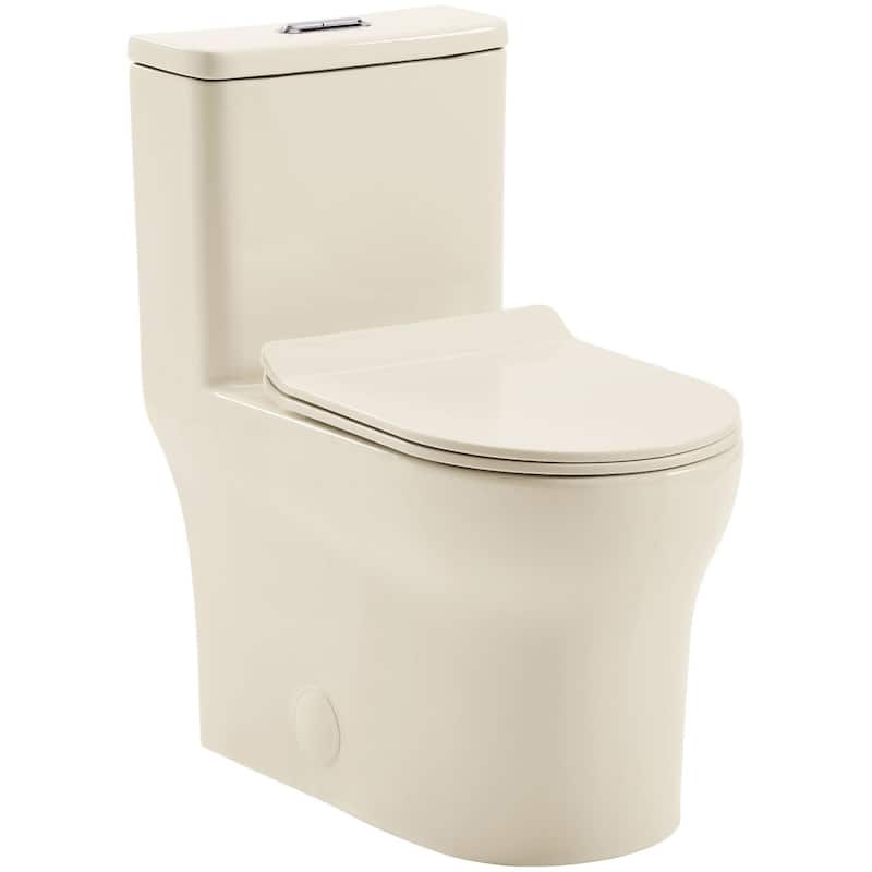 Swiss Madison Burdon 0.8 / 1.28 GPF Dual Flush One Piece Elongated