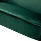 preview thumbnail 82 of 117, Barbara 43" Contemporary Velvet Loveseat Sofa with Goldtone Metal Legs by HULALA HOME