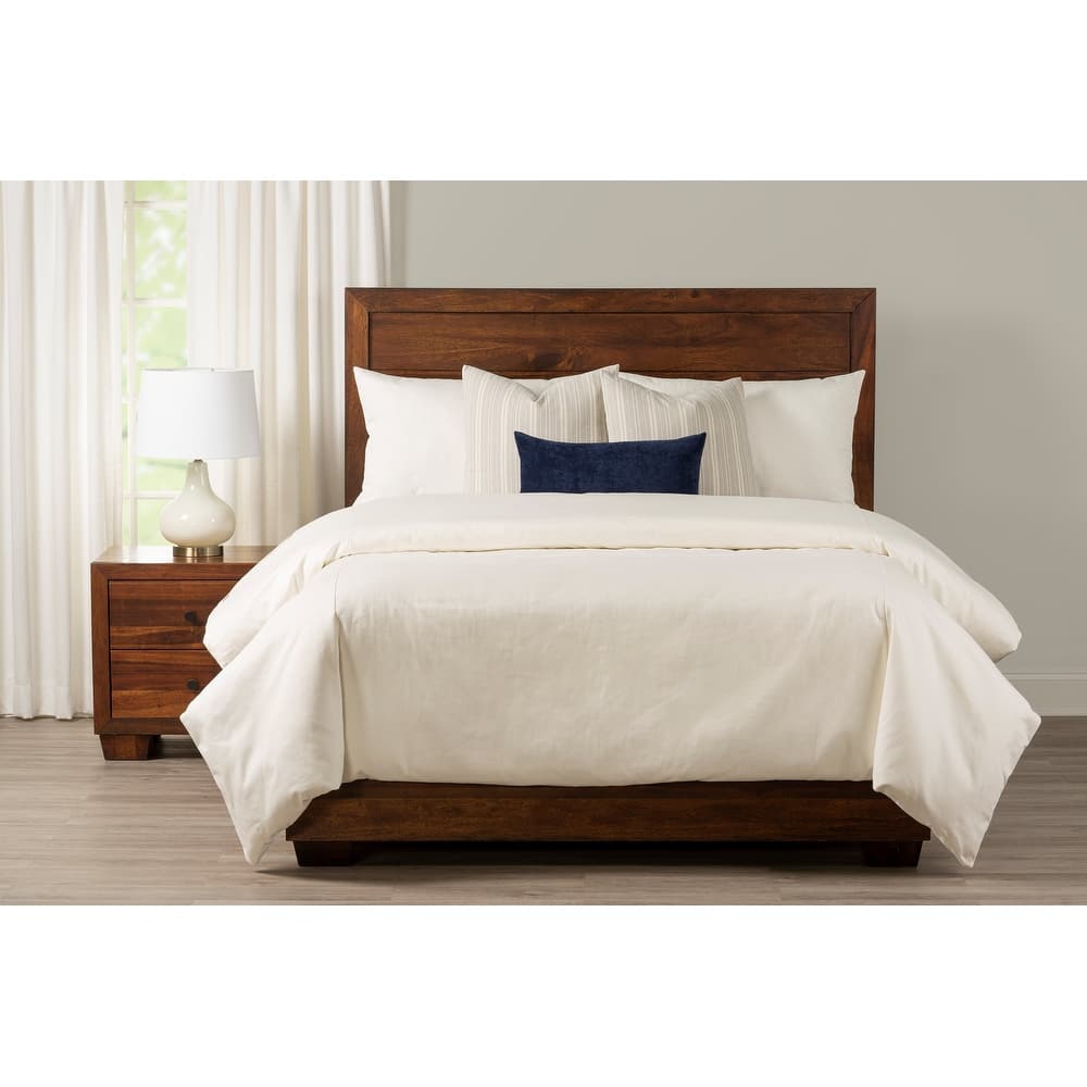 Overall White Cotton Duvet Cover & Insert Set