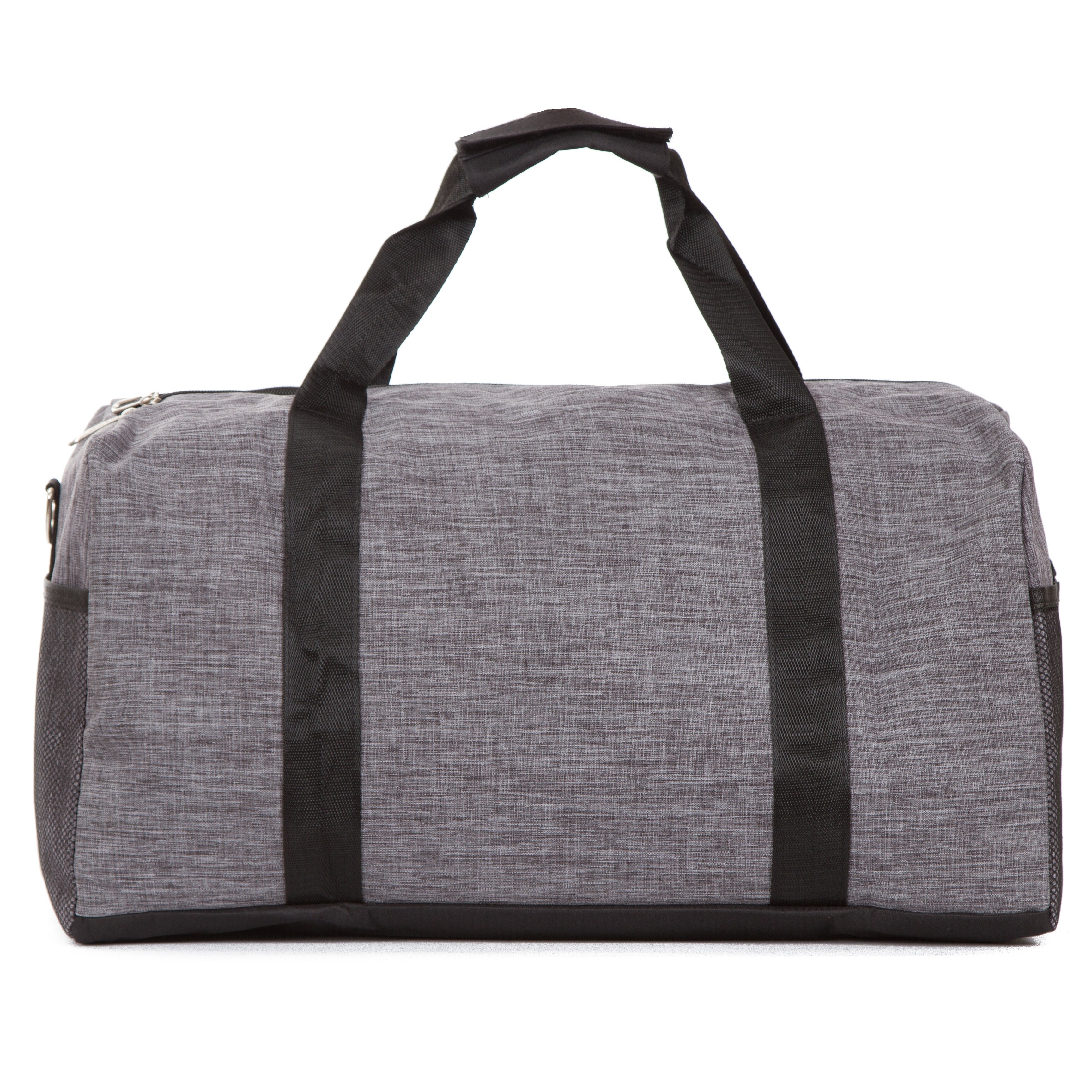 Large Duffle Bag Heathered Fabric Weekender Bag Unisex Duffel