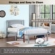 preview thumbnail 11 of 63, Platform Bed Simple Wood Bed Frame with Headboard Slat Support No Box Spring Needed Bedroom Kids Bed Platform Bed Frame