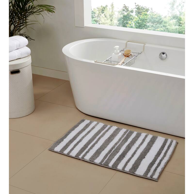 Better Trends Marrakesh Reversible 100% Polyester Tufted Bathroom Rugs – Ultra Soft, Water Absorbent, Machine Washable Bath Mats
